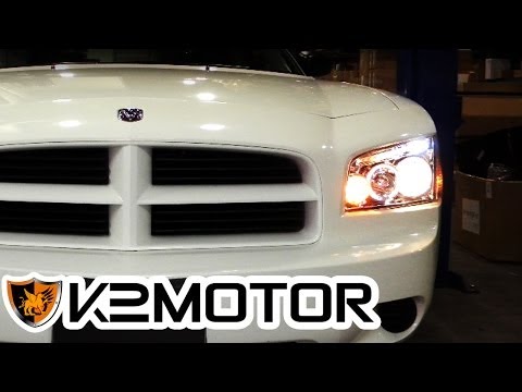 K2 MOTOR INSTALLATION VIDEO: 2006-2010 DODGE CHARGER PROJECTOR HEAD LIGHTS