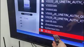 Export Channel List DB BIN file from the V6S V9S V6S MINI to a USB disc