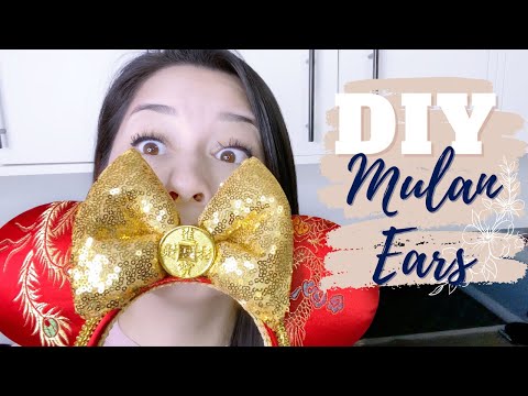 How To Make Your Own Minnie Mouse Ears || DIY Mickey & Minnie Mouse Ears || Mulan Lunar New Year