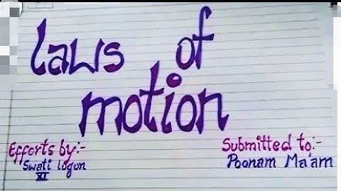 || Physics Project 📁for class 11& 12 || Topic- Lows of motion||ISC||