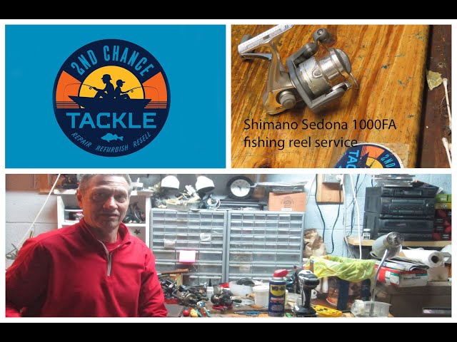 Shimano Sedona 1000 FA spin fishing reel how to take apart and service 