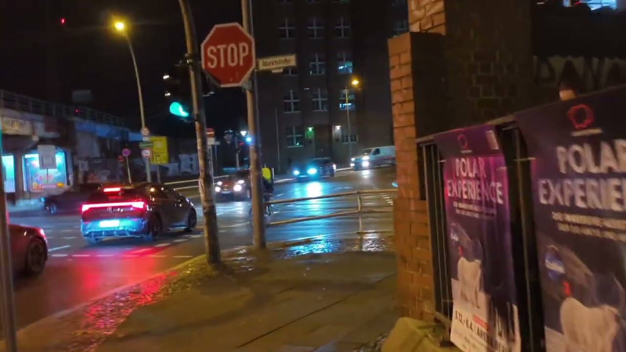 Bahnhof Ostkreuz, Boxhagener Straße - Abends unterwegs in Berlin Friedrichshain und Rummelsburg