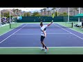 Nick Kyrgios - Jeremy Chardy (4k 60fps) | Nick Actually Putting in Some Effort During Practice