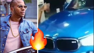 Dexta daps -Shows off new ride at gas station while playing his hit with blessings