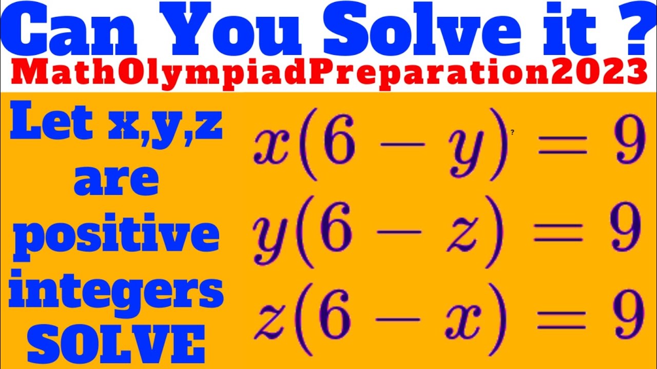 Can You Solve This Math Olympiad Question In Just 2 Minutes - YouTube