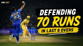 🔥 Defending 70 Runs in Last 6 Overs! | CSK vs MI 😱🏏 Highlights