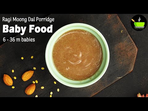Moong Dal Ragi Porridge For Babies and Toddlers with Homemade Moong Dal Ragi Powder 6-36m |Baby Food | She Cooks