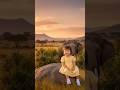 BABY AND BEAST: When a Toddler Tamed a Giant Elephant 🥺🐘 (Magical Sunset Moment) #Viral