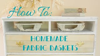 Fabric Basket Thrift Flip| Basket Edition | MissFlips DIY Quick Tips #2