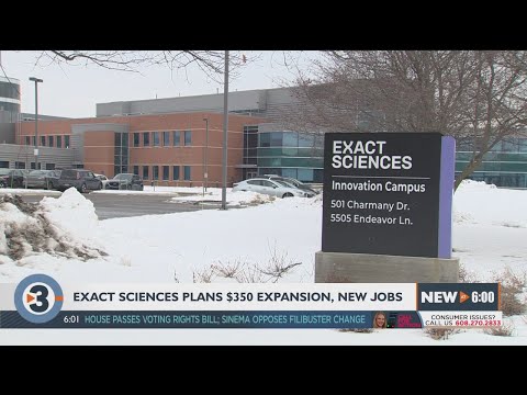 Exact Sciences planning $350 million expansion in Madison, promising more than 1,300 new jobs