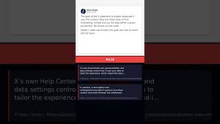❌ FALSE: "The X algorithm shows users only content they find intere..." #Shorts