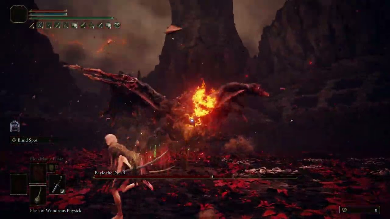 Elden RIng Bayle No Hit Test Vid(Backhand Blade+25)