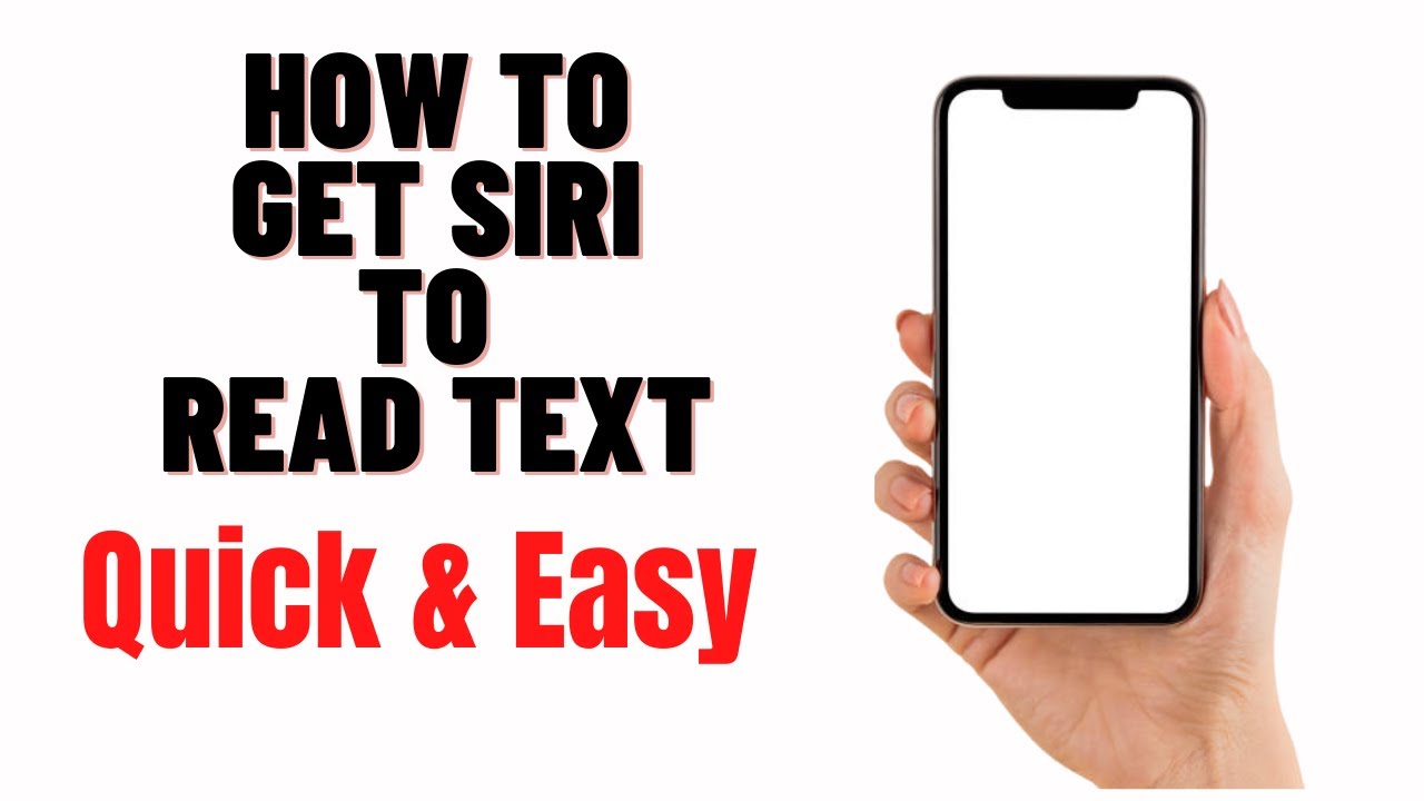 how to get siri to read text