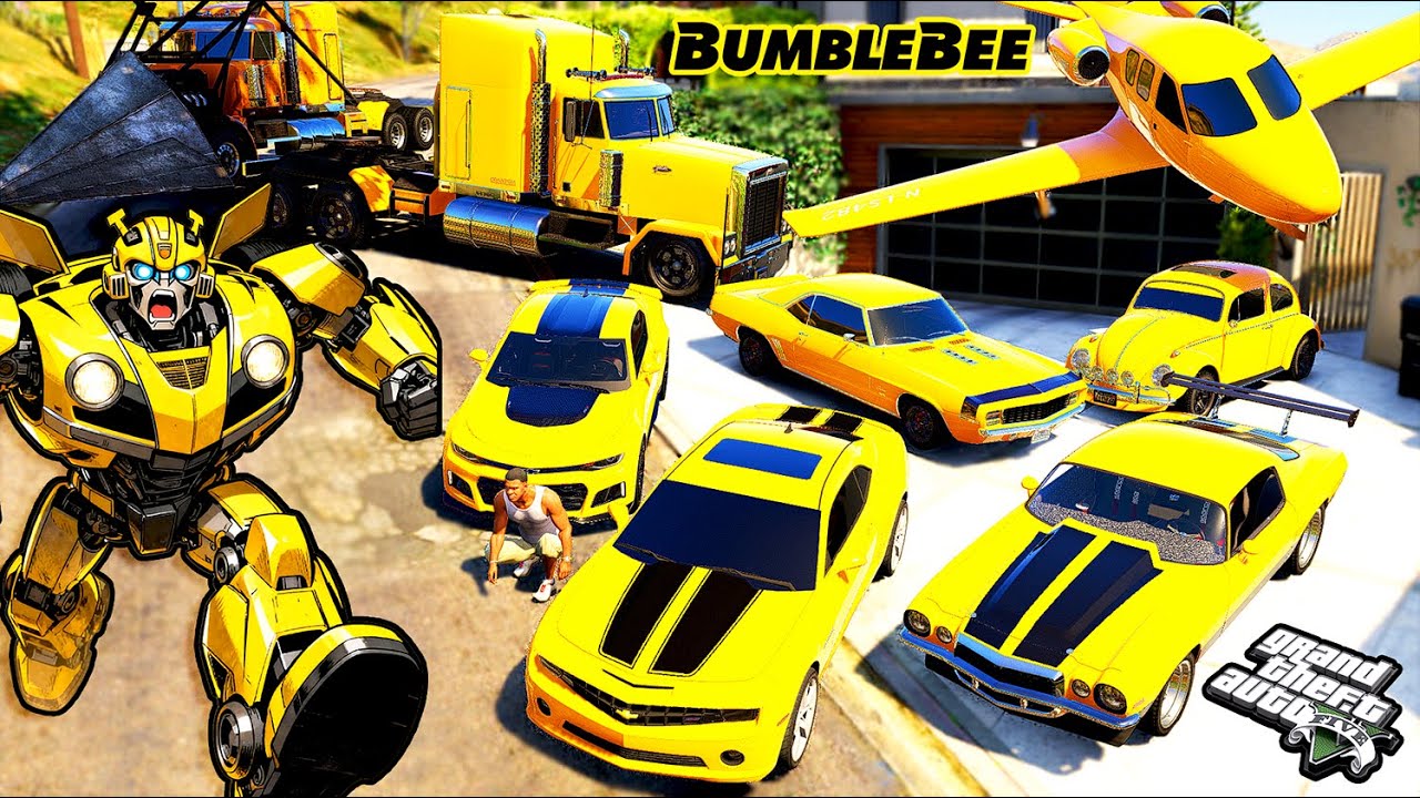 Franklin STEALS Bumblebee's CRAZY Cars!