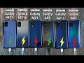 Samsung M51 vs M31s vs M31 vs A51 vs A21s vs A31 Battery Charging Test | Fast Charging Test