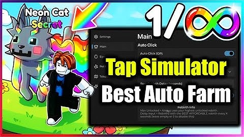 [⚡BEST] Tap Simulator Script - Fast Click, Auto Rebirth, Auto Hatch & More