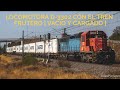 La gigante D-3302 de Fepasa con el tren Frutero | Ida y Regreso |