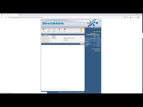 การสร้าง Database Mysql l DirectAdmin