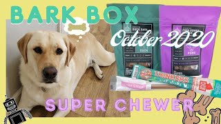 BARK BOX OPENING!!! OCTOBER 2020 **SUPER CHEWER** #mamapolitte
