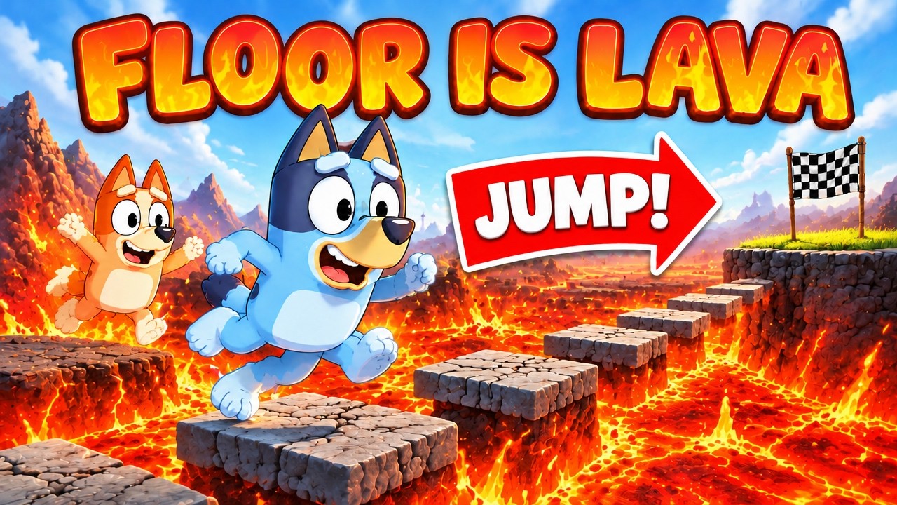 Bluey | Just Dance | Floor is Lava | Immersive Interactive Brain Break ...