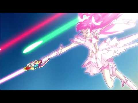 [1080p] Precure Light Up! (Cure Zukyoon \u0026 Cure Kiss Transformation)