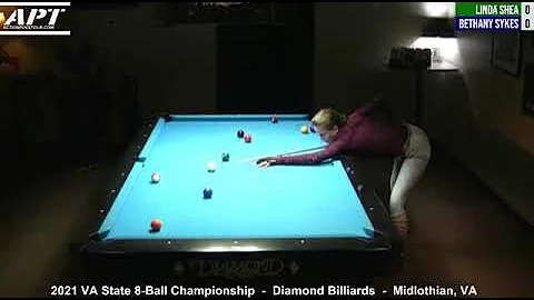 2021 VA State 8-Ball Championships:  Bethany Sykes...