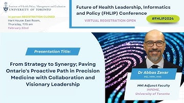 Dr Abbas Zavar at FHLIP talks about Precision Medicine