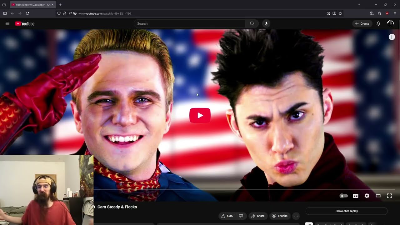 WillTheDeity reacts to: Freshy Kanal | Homelander vs Zoolander - RAP BATTLE  ft. Cam Steady & Flecks