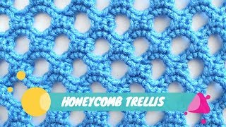 How to Crochet Honeycomb Trellis Stitch by Amira Crafts 28,004 views 5 years ago 18 minutes