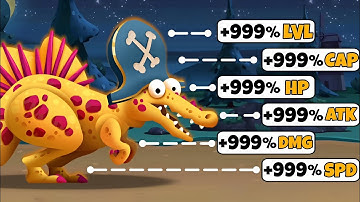 Spino Max Level Upgrade +999% Dino Bash 2 Travel Thur Time