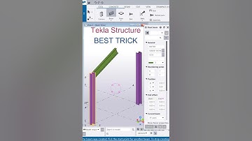 BEST STEEL RAFTER TRICKS IN TEKLA STRUCTURE NO POINTS NO CONSTRUCTION LINE