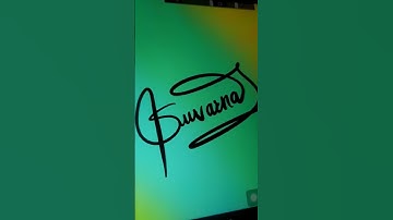 SUVARNA name signature on procreate comment your names #trending #procreate #calligraphy #shorts
