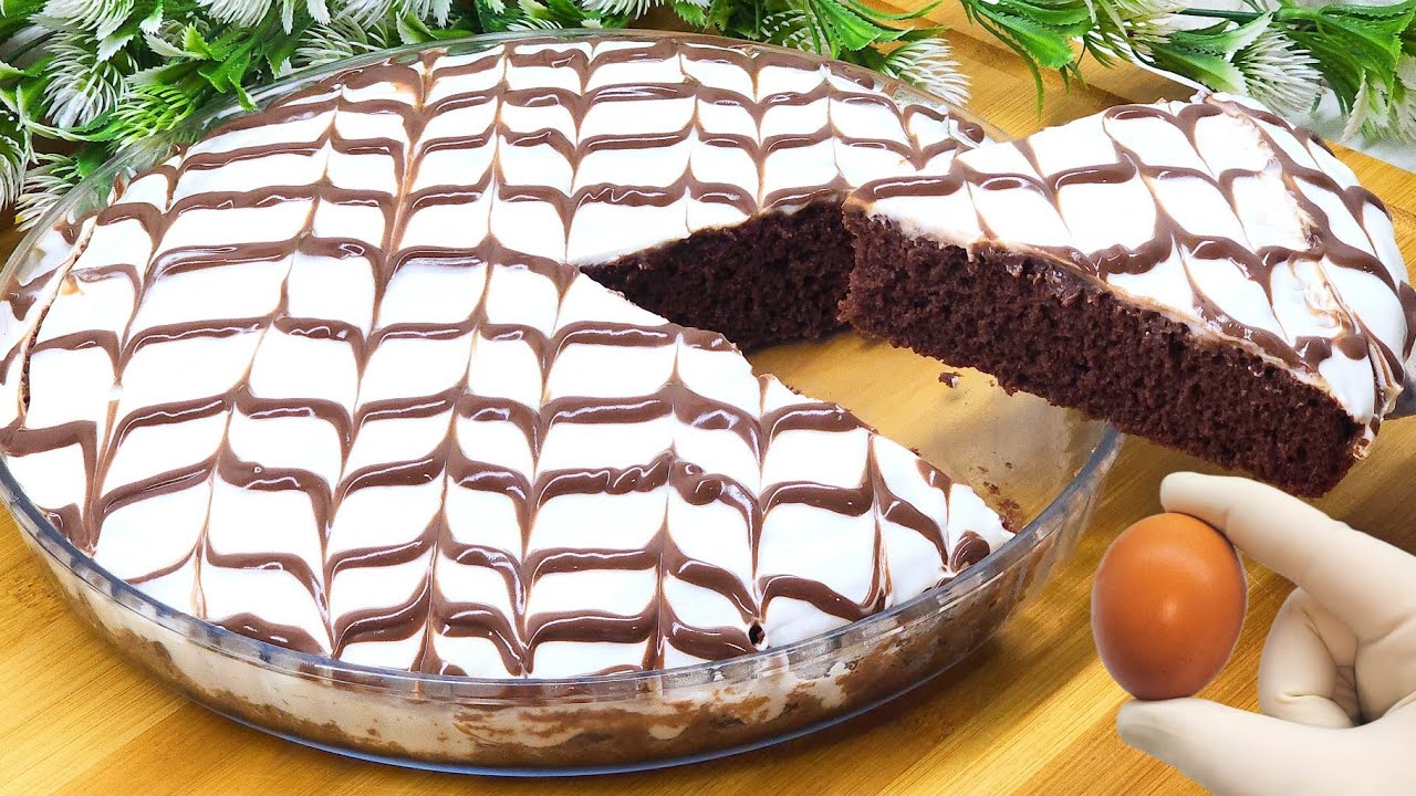 غير بيضة واحدة ⁉️حضري ألذ كيك بمذاق خيالي مذاق قهوة وشكلاطة كيك واش من كيك مستحيل تجربيه متعوديهاش