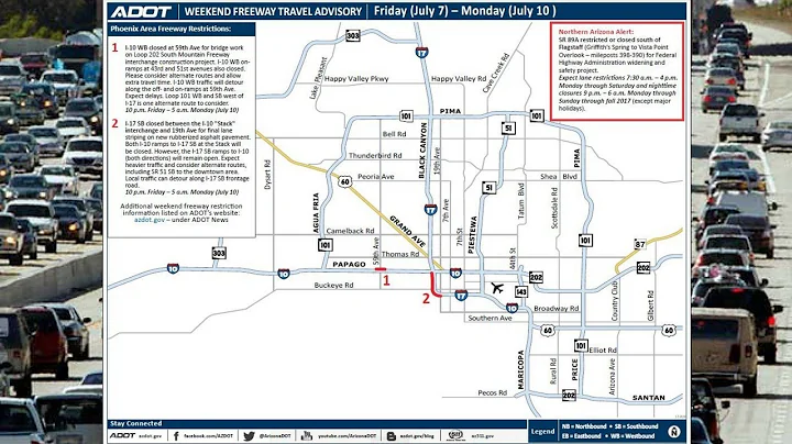 ADOT Weekend Freeway Travel Advisory (July 7-10)