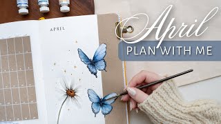 PLAN WITH ME | April 2023 Bullet Journal Setup | Butterfly Theme