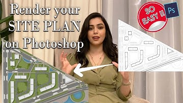 How to Render a Site plan easily on Photoshop very quickly 2023