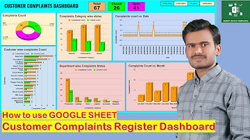 How to use Google Sheet Customer Complaint Register Dashboard