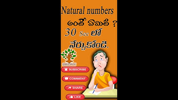#shorts #Natural Numbers by ||D.YESU RATNAM Sir||