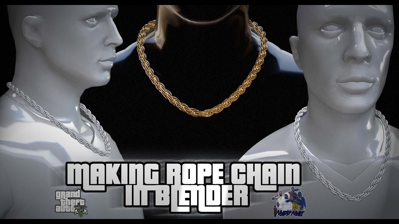 Rope Chain Tutorial Making A Real Rope Chain In Blender ( NO SCREW MODIFIER ) - YouTube