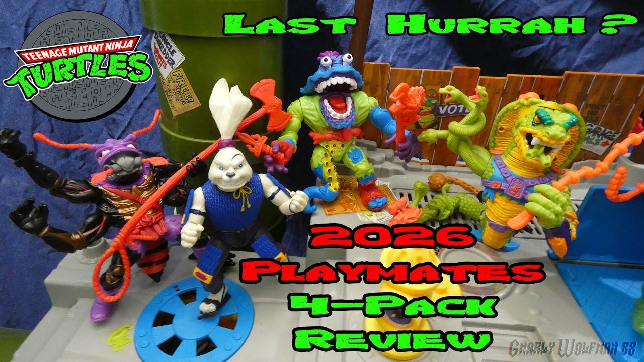 Playmates TMNT 2026 4 Pack Review | Scale Tail, Usagi Yojimbo