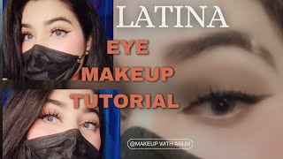 How to Achieve the Perfect Latina Eye Makeup | Easy Tutorial for beginners 😍@anumkhan4032❤️