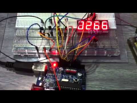 4 digit 7 segment timer - YouTube