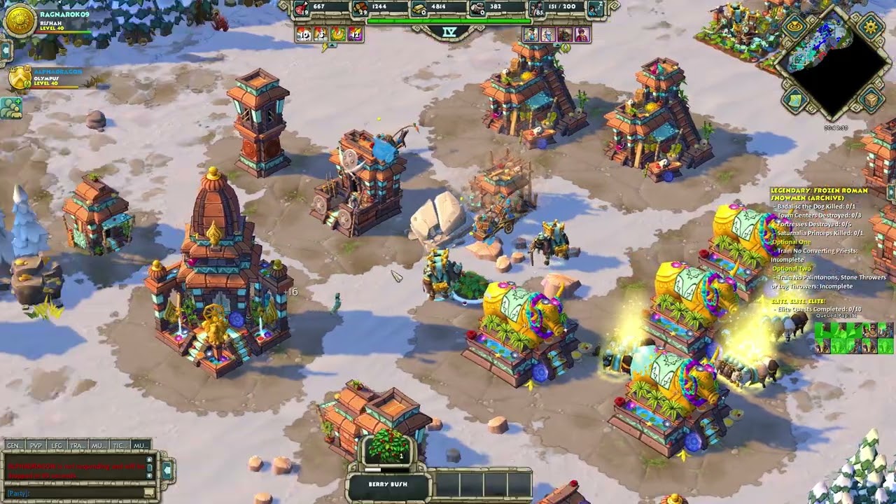 INDIaNS Legendary: Frozen roman snowman-Age of Empires Online Project Celeste(coop)