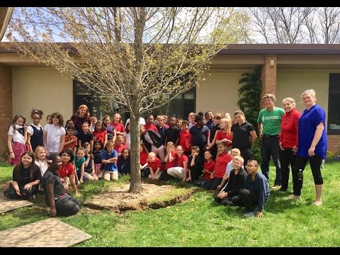 Earth Day Tree Planting at Shawmut Hills School