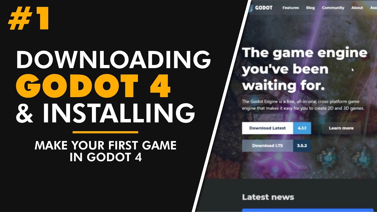 Your First Game In Godot 4 - Downloading Godot - YouTube