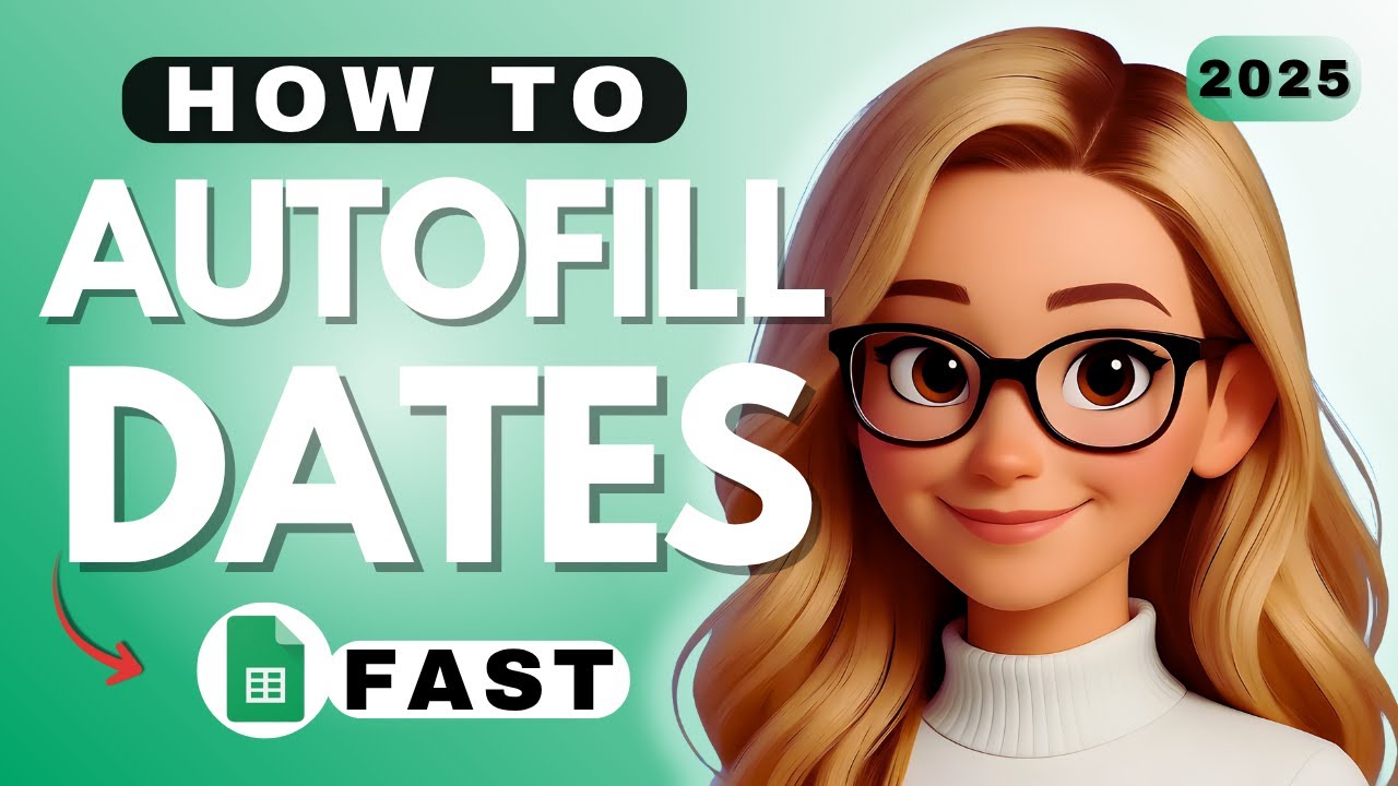 How to Autofill Google Sheets with Dates - YouTube