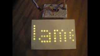 LED Matrix 16x10 run on AT90S2313