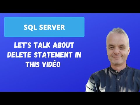 Let's talk about DELETE statement in this vidéo| SQL Server - YouTube