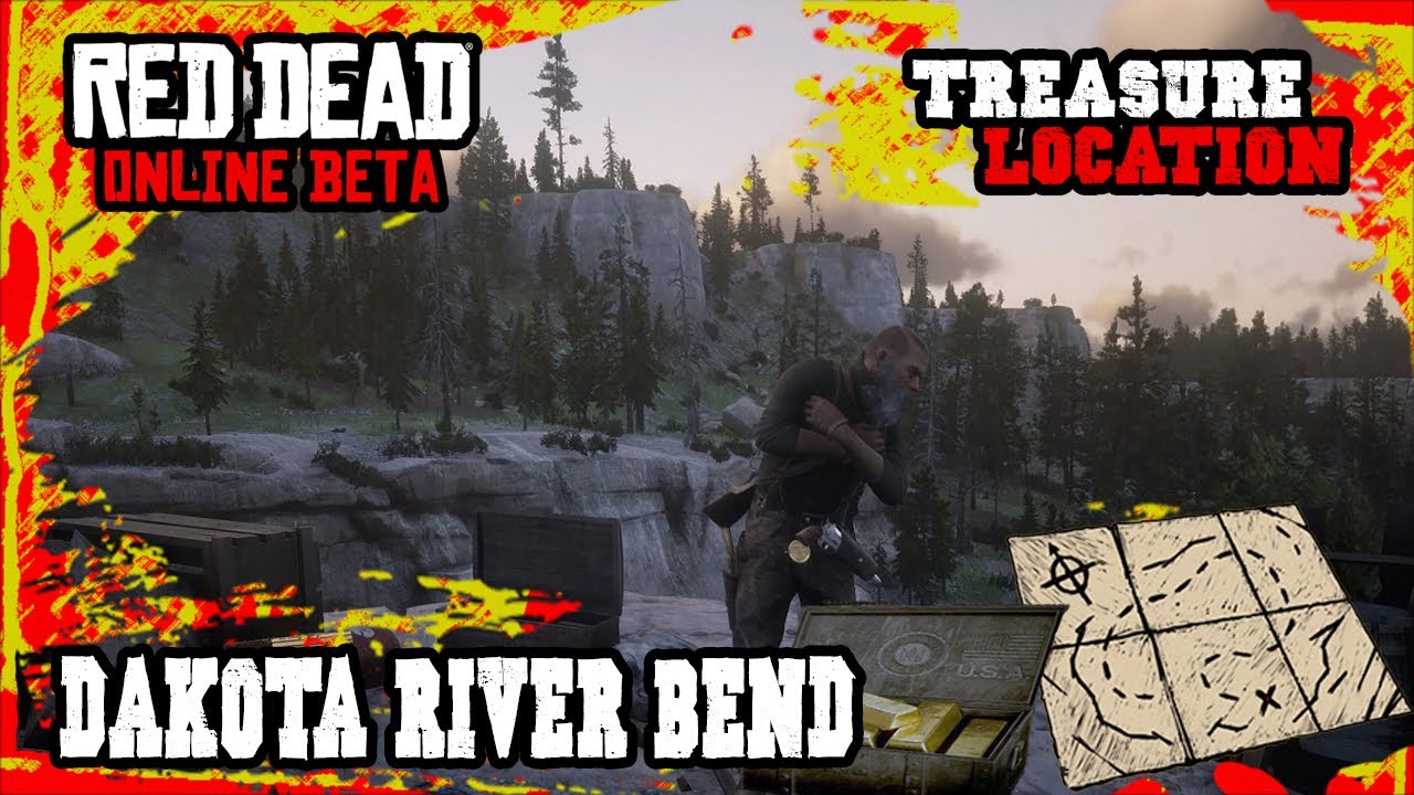 Red Dead Online DAKOTA RIVER BEND Treasure Location YouTube