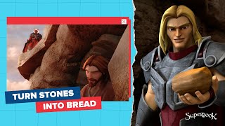 Turn Stones Into Bread | Batang Superbook - Jesus in the Wilderness Tagalog Clip
